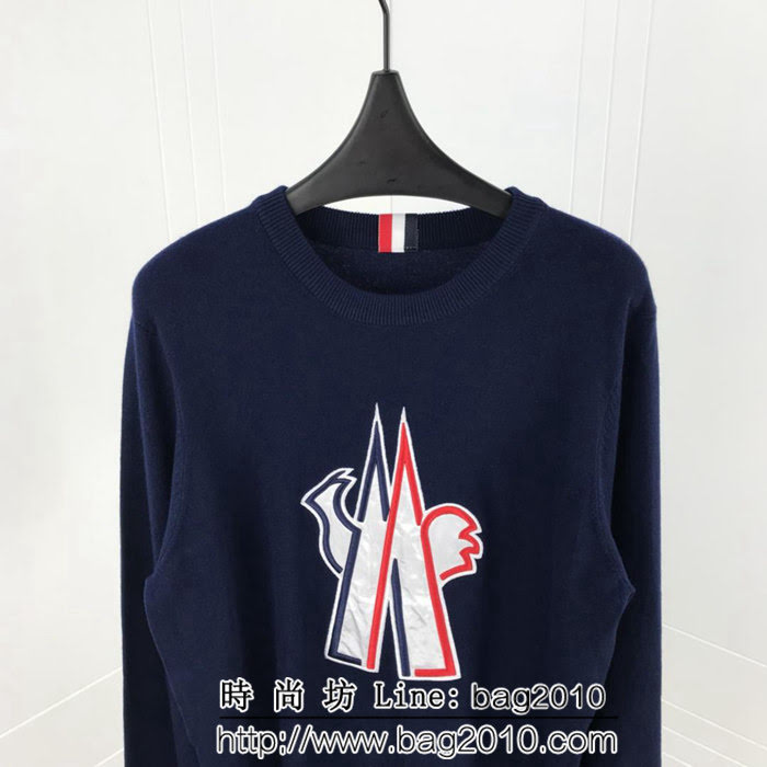 MONCLER蒙口 18ss秋冬新款 經典刺繡貼布圖案 毛衣 男女同款 ydi1421